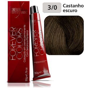 Coloração Forever Colors Natural 3-0 Castanho Escuro