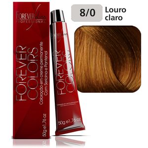 Coloração Forever Colors Natural 8-0 Louro Claro