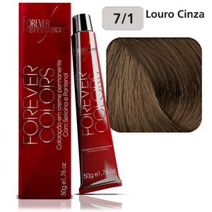 Coloração Forever Colors Cinza 7-1 Louro Cinza