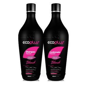 Shampoo E Condicionador Matizador Blond Ecoplus – Kit 2x400gr