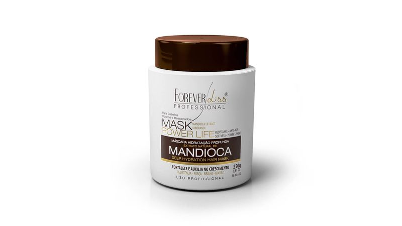 Máscara Hidratante de Mandioca Power Life 250g