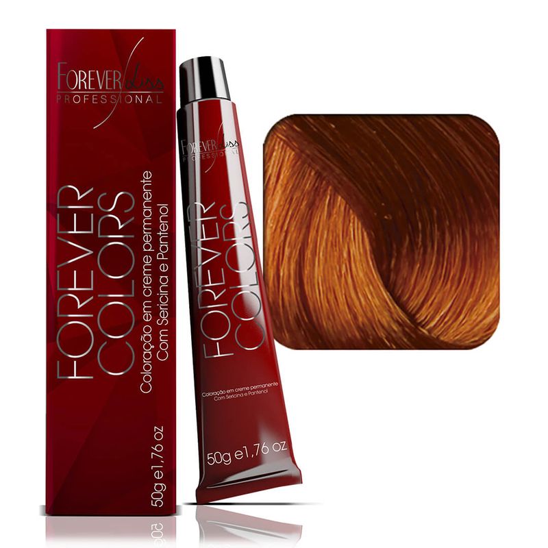 coloracao-forever-colors-cobre-7-44-louro-cobre-intenso