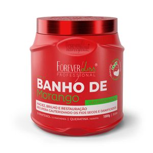 Máscara Banho De Verniz Morango Forever Liss 1kg