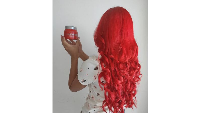 Máscara Tonalizante 250g Pigmentante Ativadora de Tons Cabelo Red Vermelho