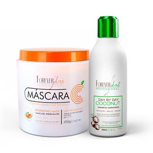 Kit Máscara Vitamina C 450g Com Shampoo Day By Day