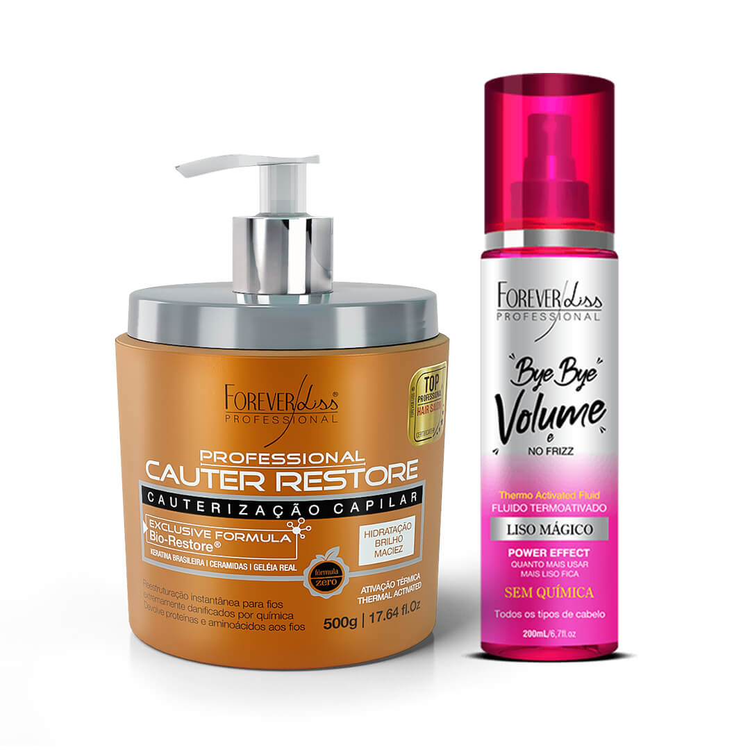 Kit Desmaia Cabelo e Bye Bye Volume - Forever Liss