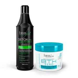 Kit Shampoo Detox Com Máscara Volume Zero Forever Liss