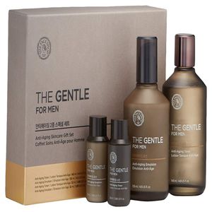 The Face Shop The Gentle For Men Anti Aging Skincare Gift Set | Reafirmação E Alisamento Da Pele | Restauração Da Ela...