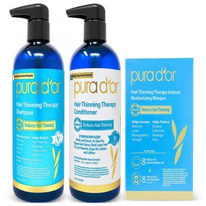 Pura D'or Kit Shampoo Condicionador E Máscara De Tratamento Vegano Alecrim