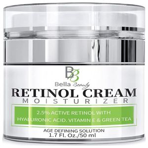 Ecco Bella Beauty Creme Facial Anti Idade Orgânico Com Retino El Vitamina E Para Mulheres, 50 Ml