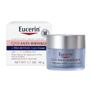 Eucerin Q10 Creme Facial Noturno Com Pro Retinol Para Pele Sensível, 50 Ml