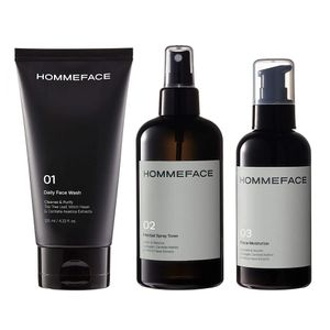 Hommeface Kit Skincare Facial Para Homens Com 3 Passos