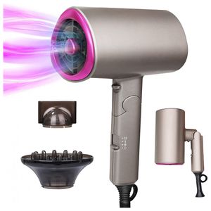 Mestlor Secador De Cabelo Profissional Com 2 Velocidades E 3 Temperaturas, 1800w, Cinza