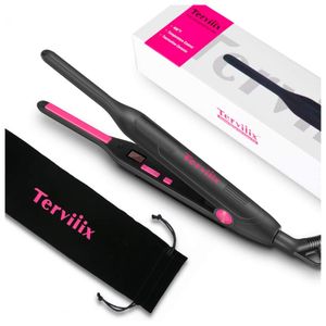 Terviiix Mini Chapinha Prancha De Cabelo Com Placas Finas De Cerâmica E Turmalina, Desligamento Automático, Bivolt